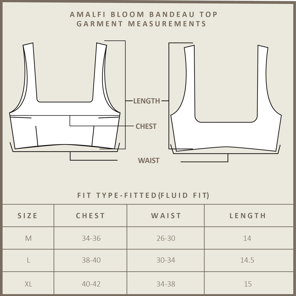 Amalfi Bloom Bandeau Top