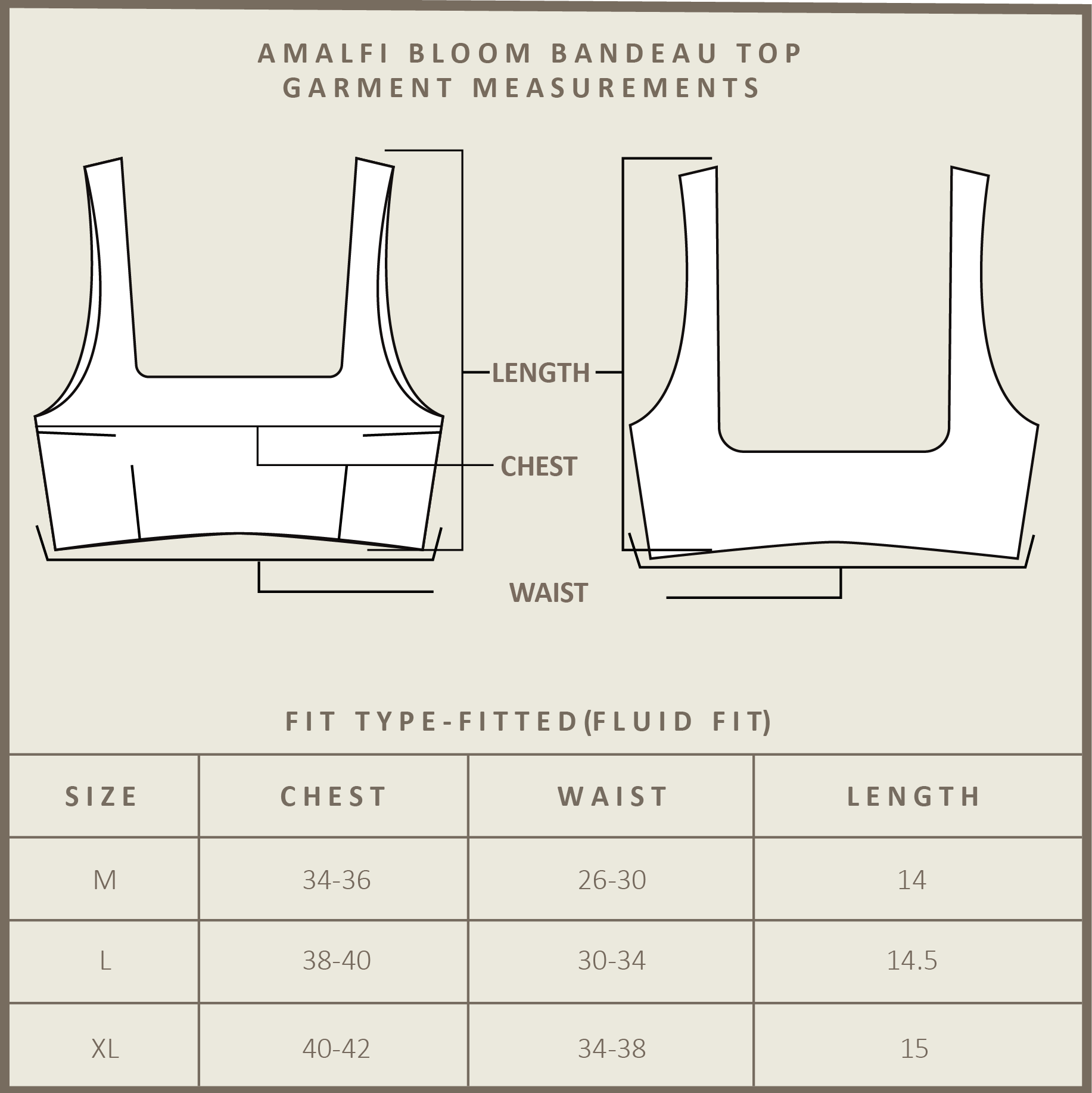 Amalfi Bloom Bandeau Top