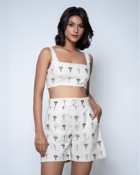 Coastaline Embroidered Top