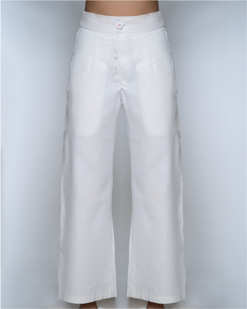 Solid Straight Leg Pant
