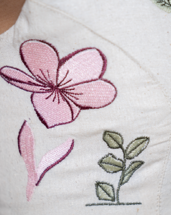 Amalfi Bloom Embroidery Panel Top