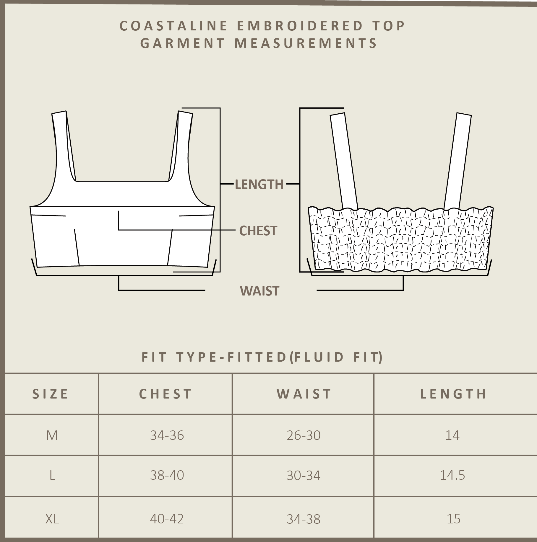Coastaline Embroidered Top
